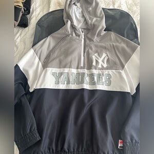 Yankees New Era Gray Jacket with Logo Patch